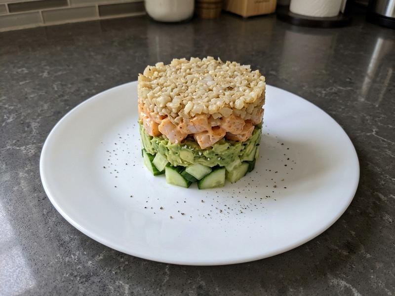 Low Carb Shrimp Stacks