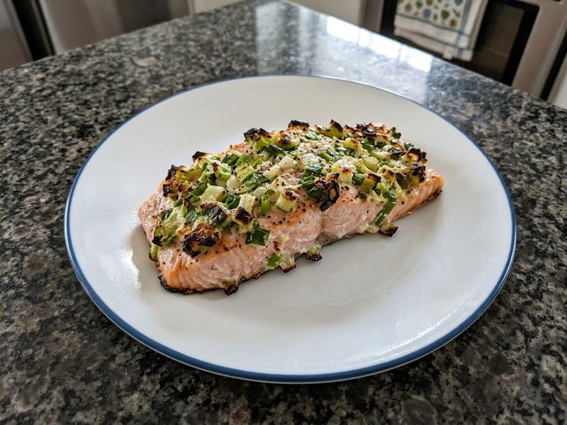 Scallion Crusted Salmon