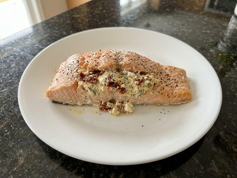 Sundried Tomato Stuffed Salmon