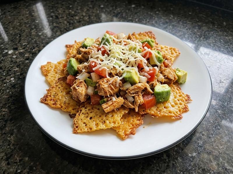 Low Carb Spicy Chicken Nachos