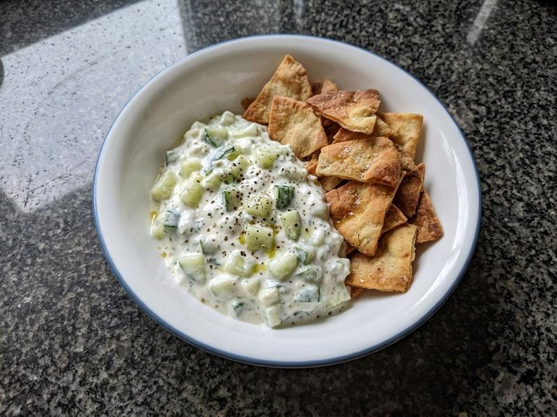 Tsatsiki and Pita Chips