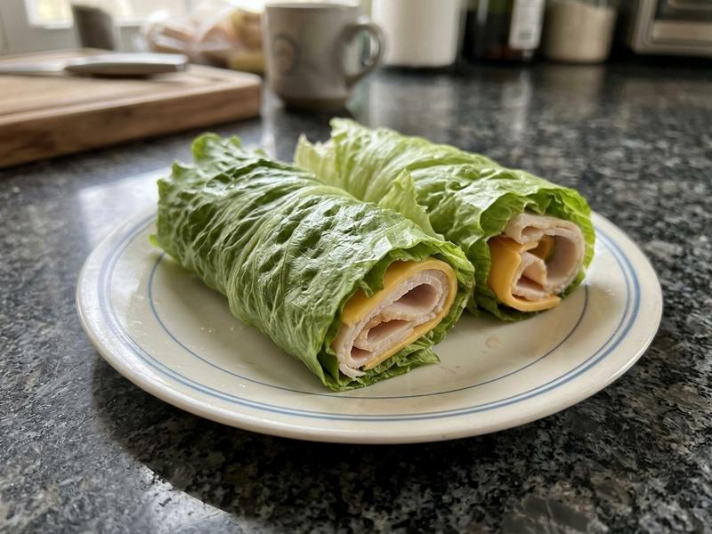 Turkey Lettuce Cheese Rollups