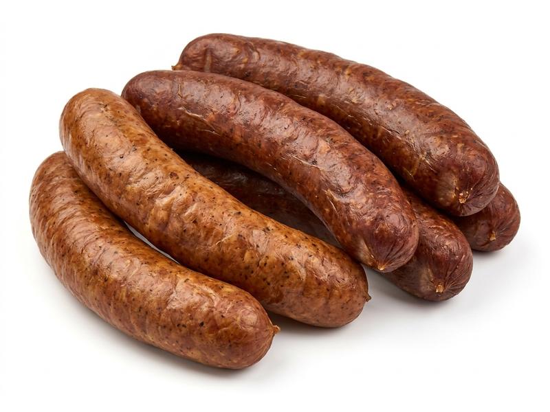 Smoked chicken and beef sausage