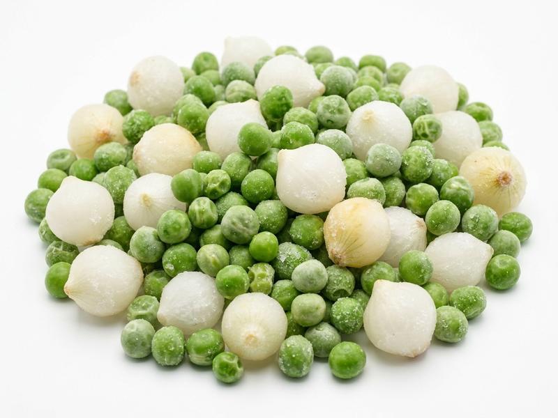 Peas and onions