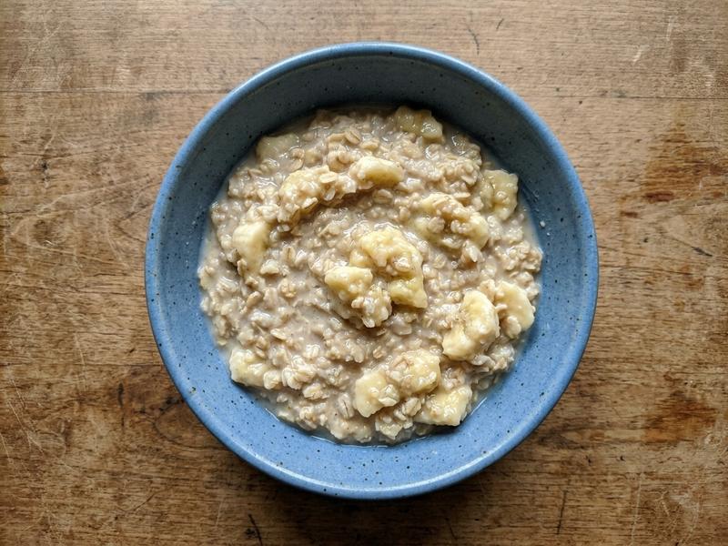Oats with Rice Milk and Banana