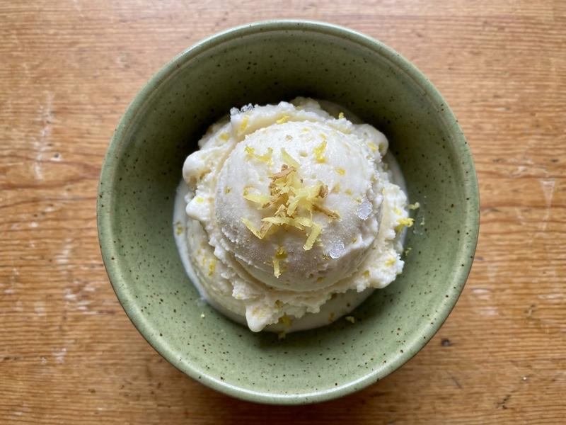 Lemon-Ginger Frozen Yogurt