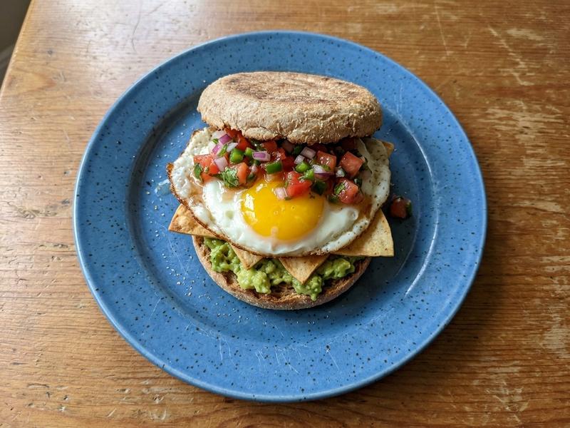 Huevos Rancheros Breakfast Sandwich