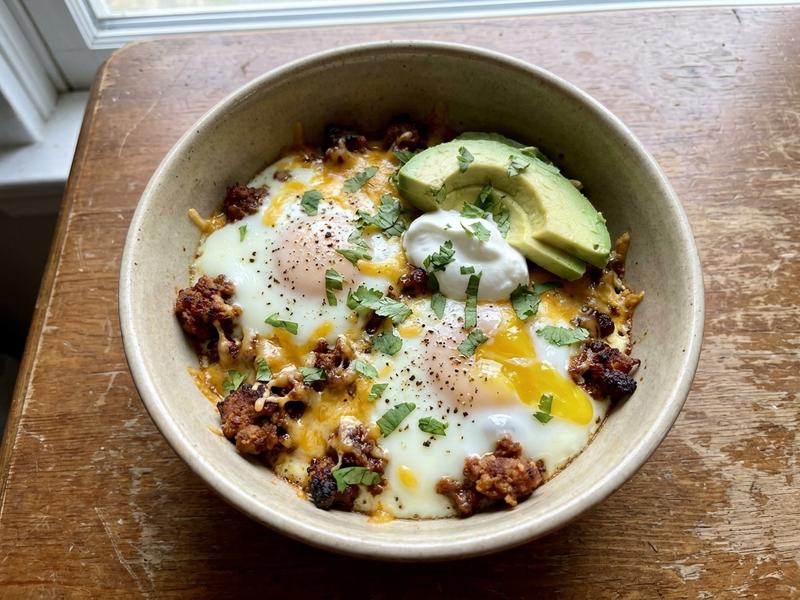 Chorizo Baked Eggs