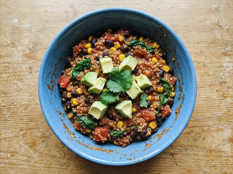 Vegan Oven-Baked Mexican Quinoa Casserole