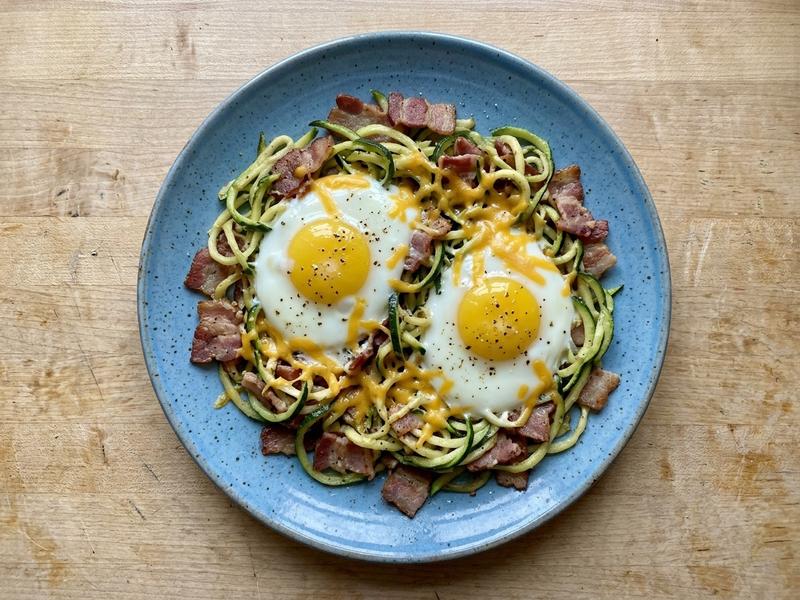Low Carb Eggs in a Nest