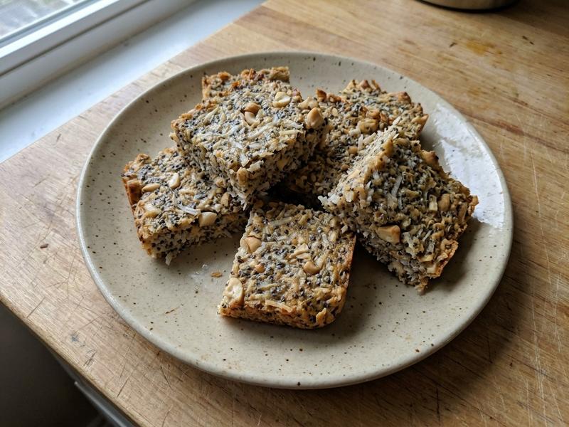 Keto Coconut Chia Bars
