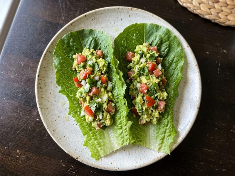 Avocado lettuce wrap