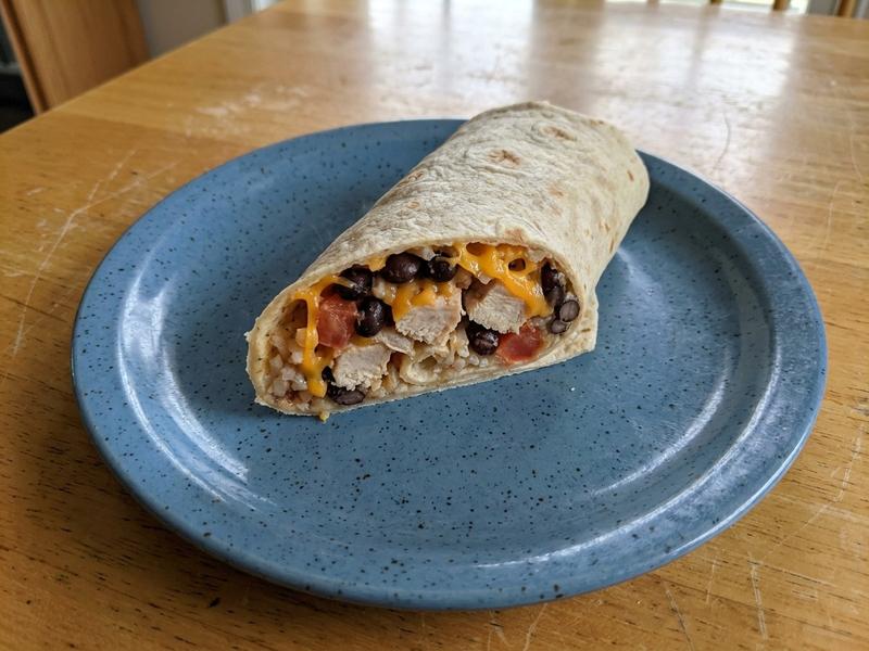 Chicken, Black Bean & Rice Wrap