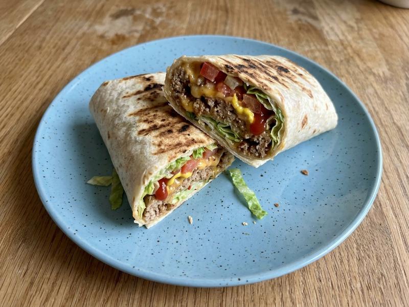 Grilled Cheese Turkey Burger Wraps