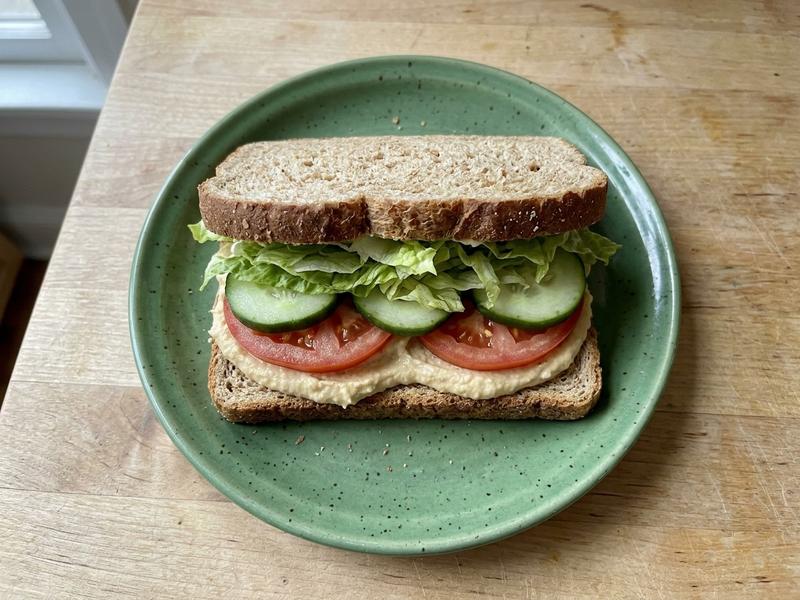 Hummus and Veggie Sandwich