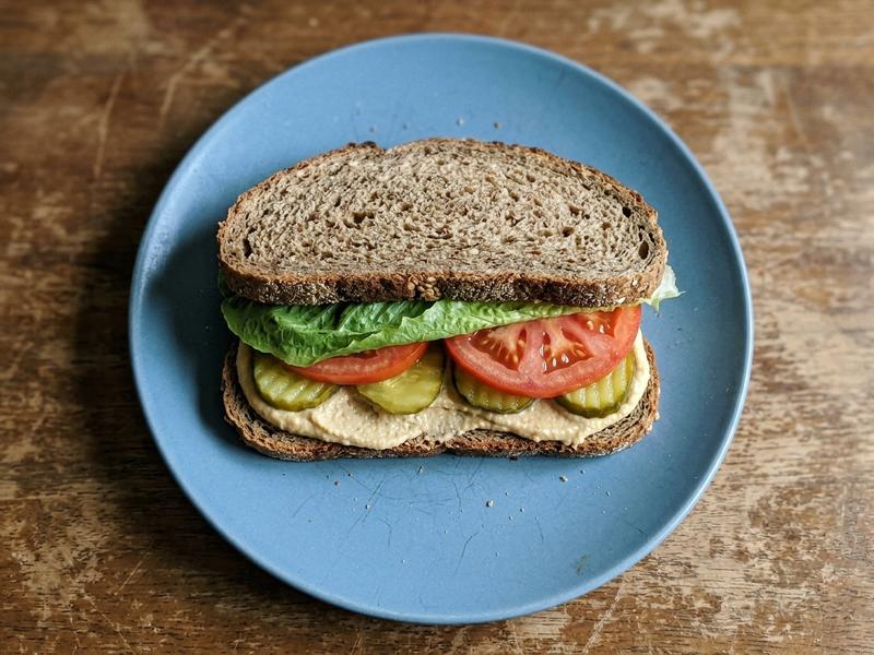 Hummus on Rye