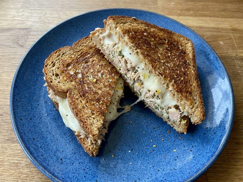 Mozzarella Tuna Melt Sandwich
