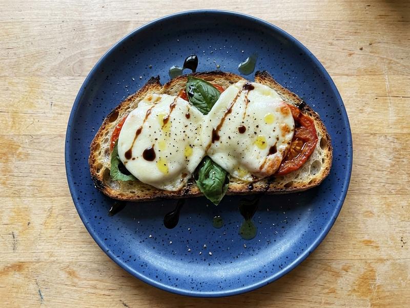Open Face Mozzarella Sandwich