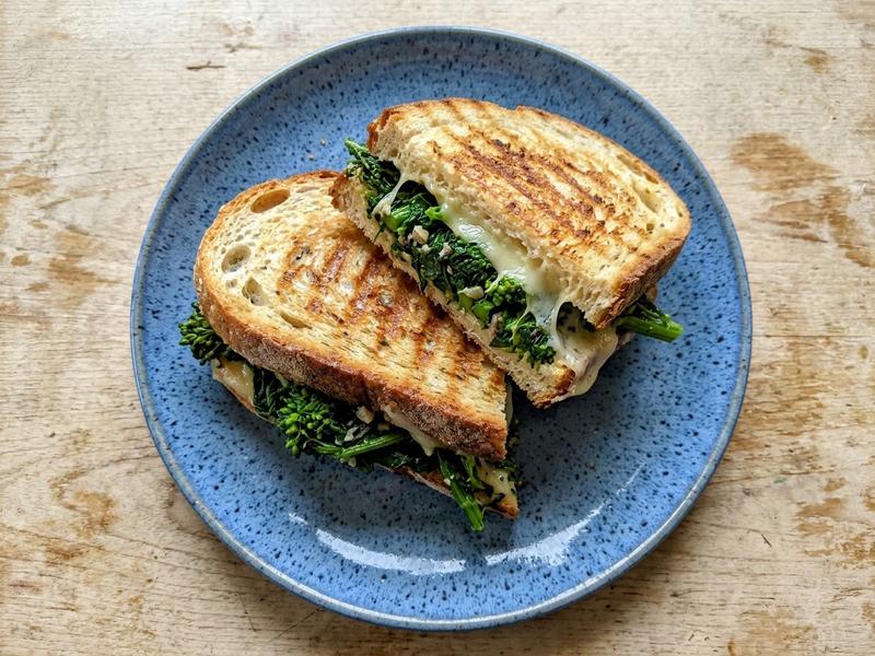 Provolone and Broccoli Rabe Panini