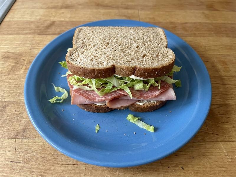 Salami and Ham Sandwich
