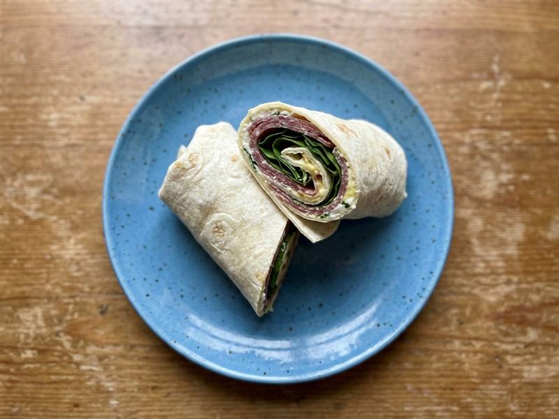 Salami Cream Cheese Wrap
