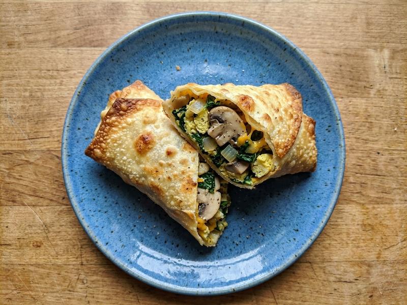 Spinach and Mushroom Wrap