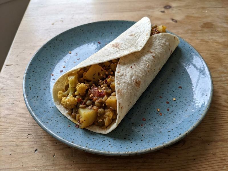 Vegan Aloo Gobi Wraps
