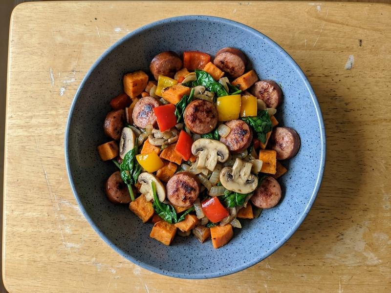 Turkey Kielbasa Stir Fry