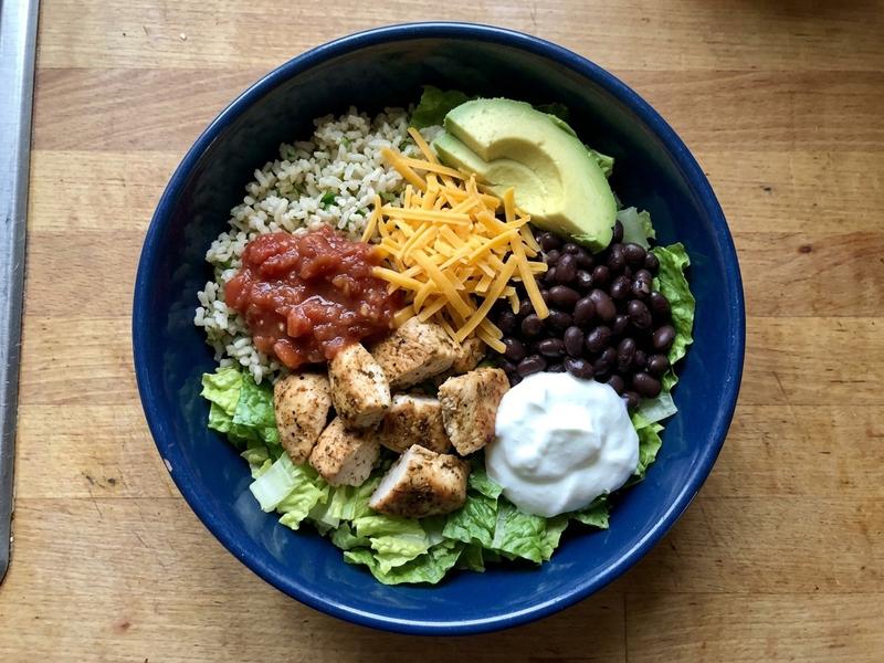 Chicken and Black Bean Burrito Bowl
