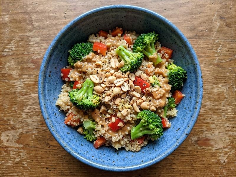 Peanutty Quinoa Bowls