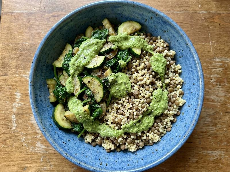 Veggie Pesto Plate