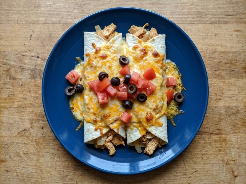 Cheesy Chicken Enchiladas