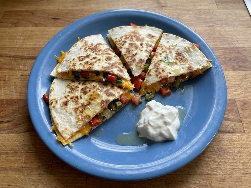 Simple Veggie Quesadillas