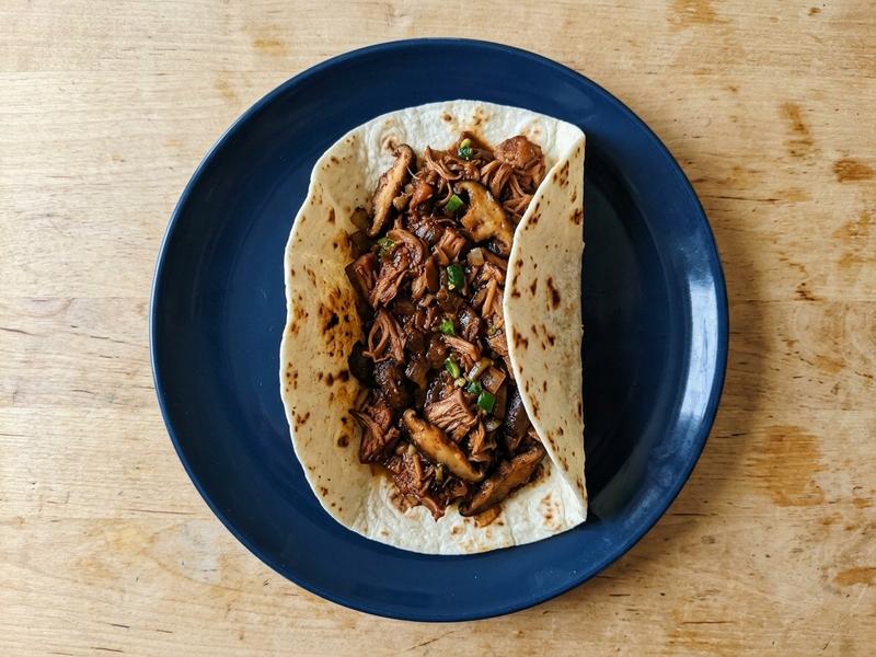 Vegan Jackfruit & Mushroom Wraps