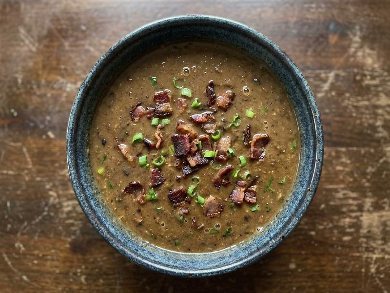 Black Bean and Bacon Soup