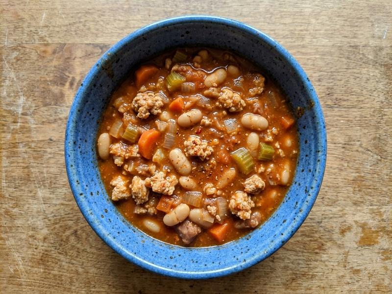 Buffalo Chicken and Bean Chili