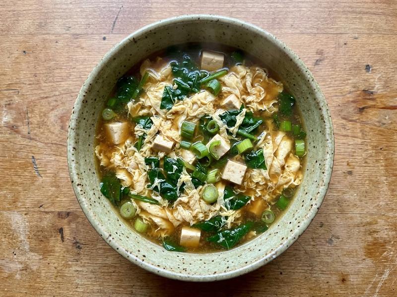 Egg Drop Soup with Tofu