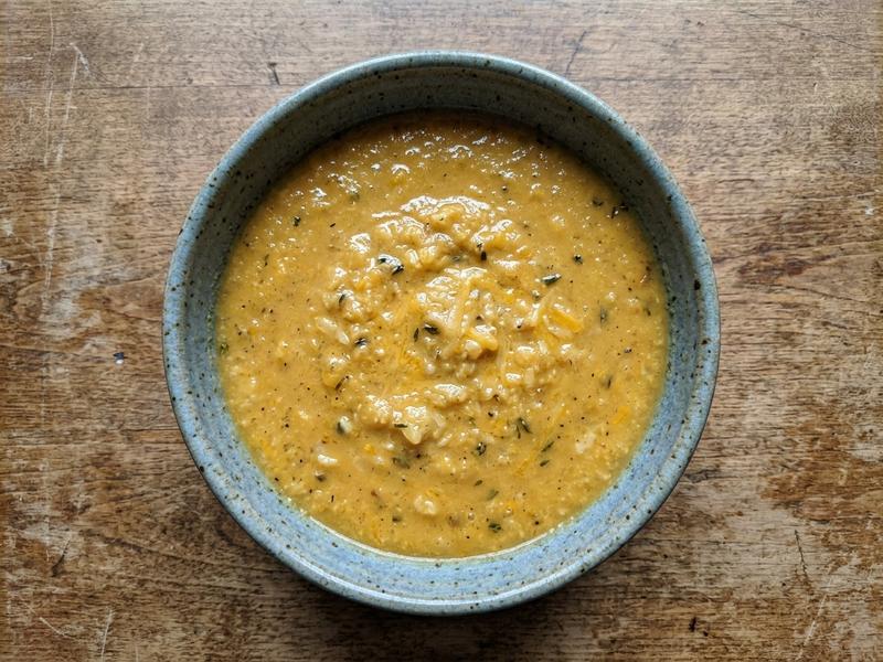 Roasted Cauliflower and Cheddar Soup