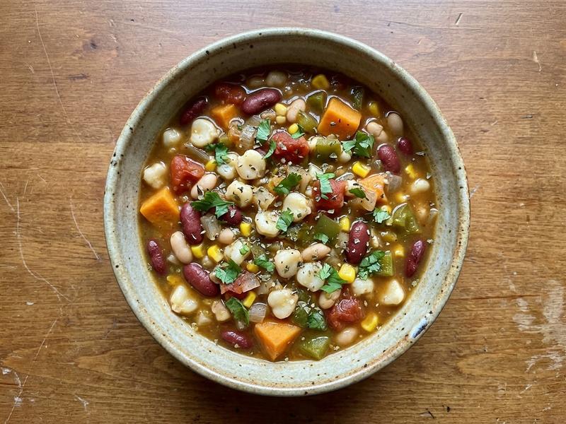 Vegan Hominy Chili