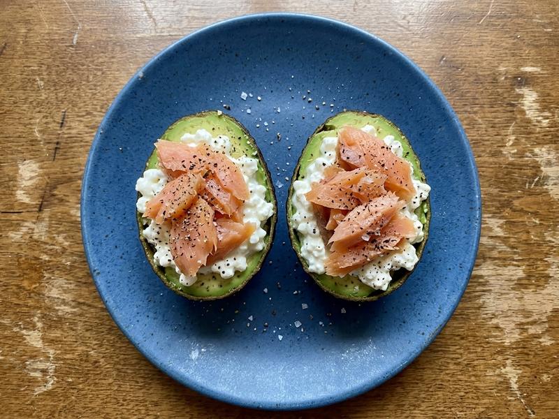Keto Salmon-Filled Avocados
