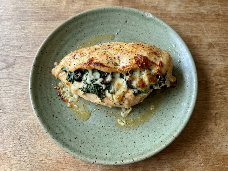Spinach and Cheese Stuffed Chicken