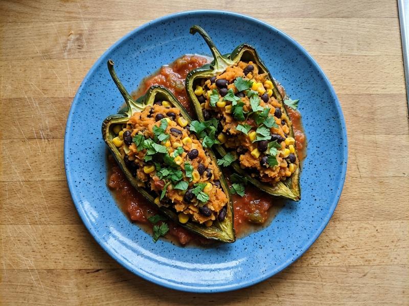 Vegan Simple Stuffed Peppers
