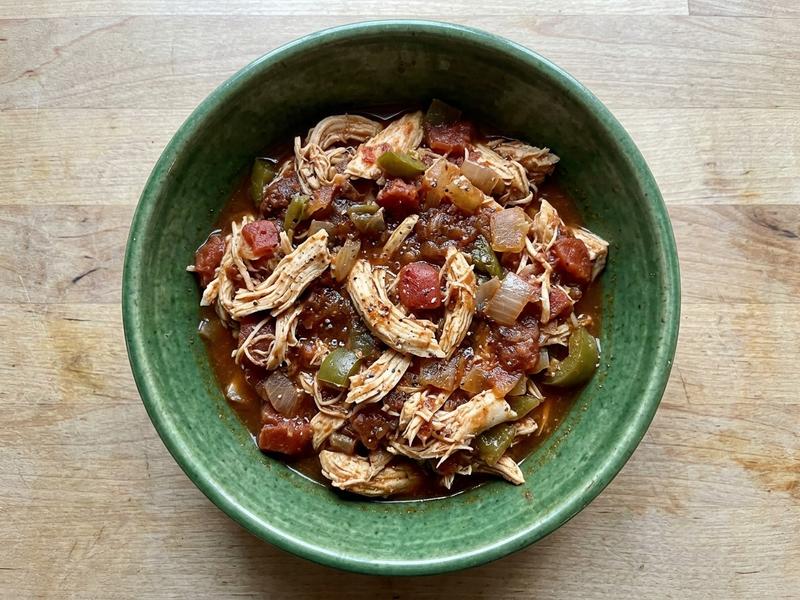Slow Cooker Salsa Chicken