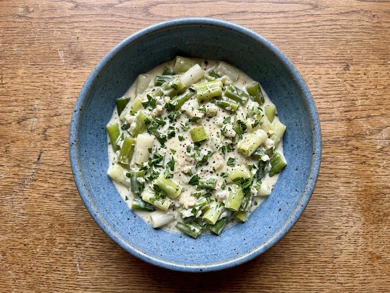 Creamed Scallions