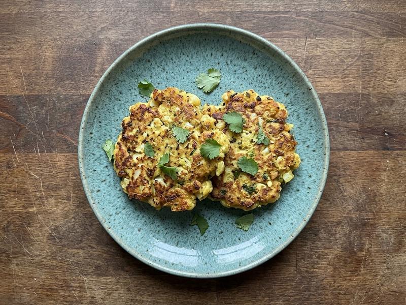 Curried Cauliflower Fritter