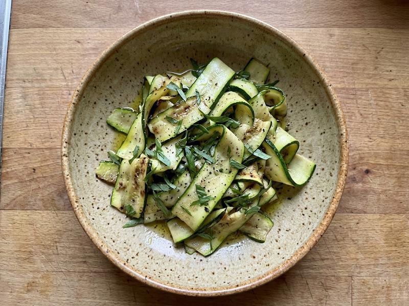 Zucchini Ribbons with Tarragon
