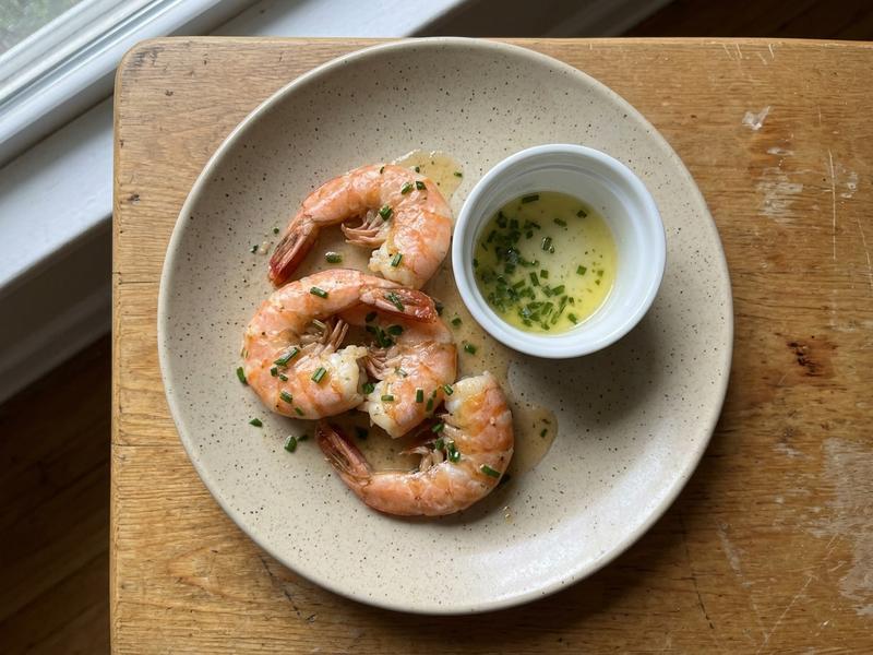 Jumbo Shrimp with Chive Butter