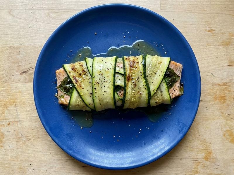 Zucchini-Wrapped Fish Fillets