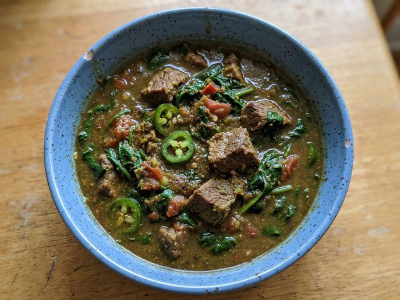Beef and Spinach Curry