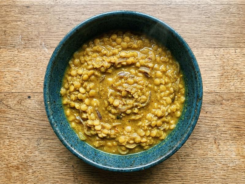 Coconut Curried Golden Lentils